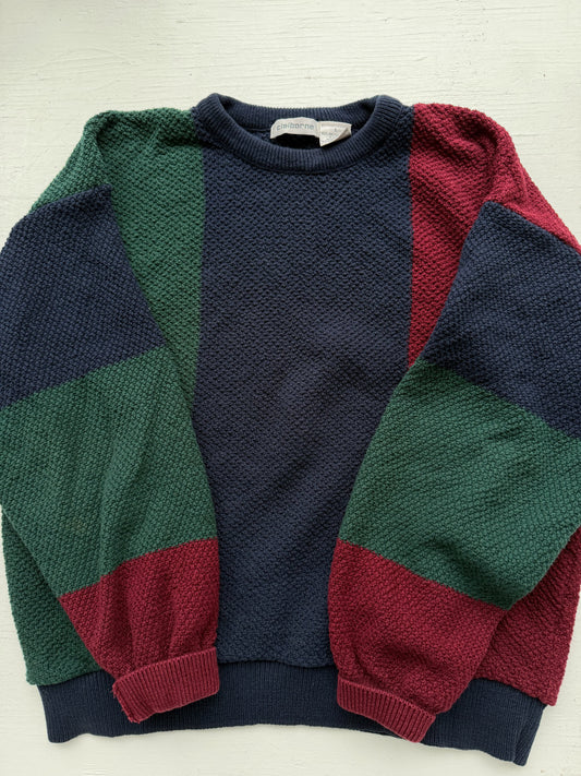 90s Claiborne cotton sweater. Made in the USA