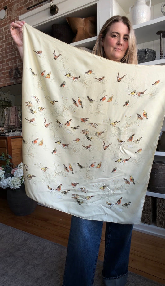 Paris vintage silk scarf #21