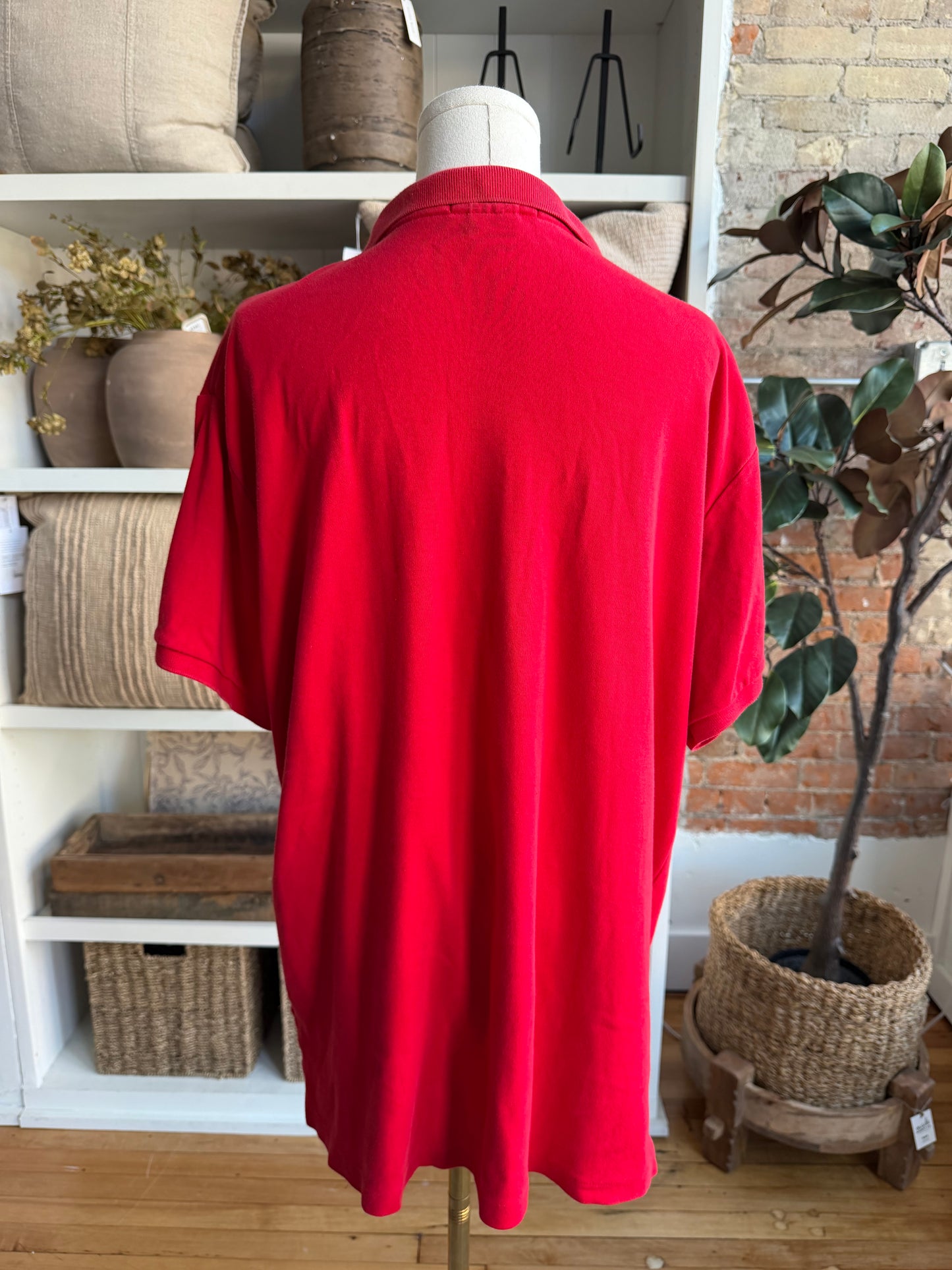 90s Polo Ralph Lauren red polo shirt