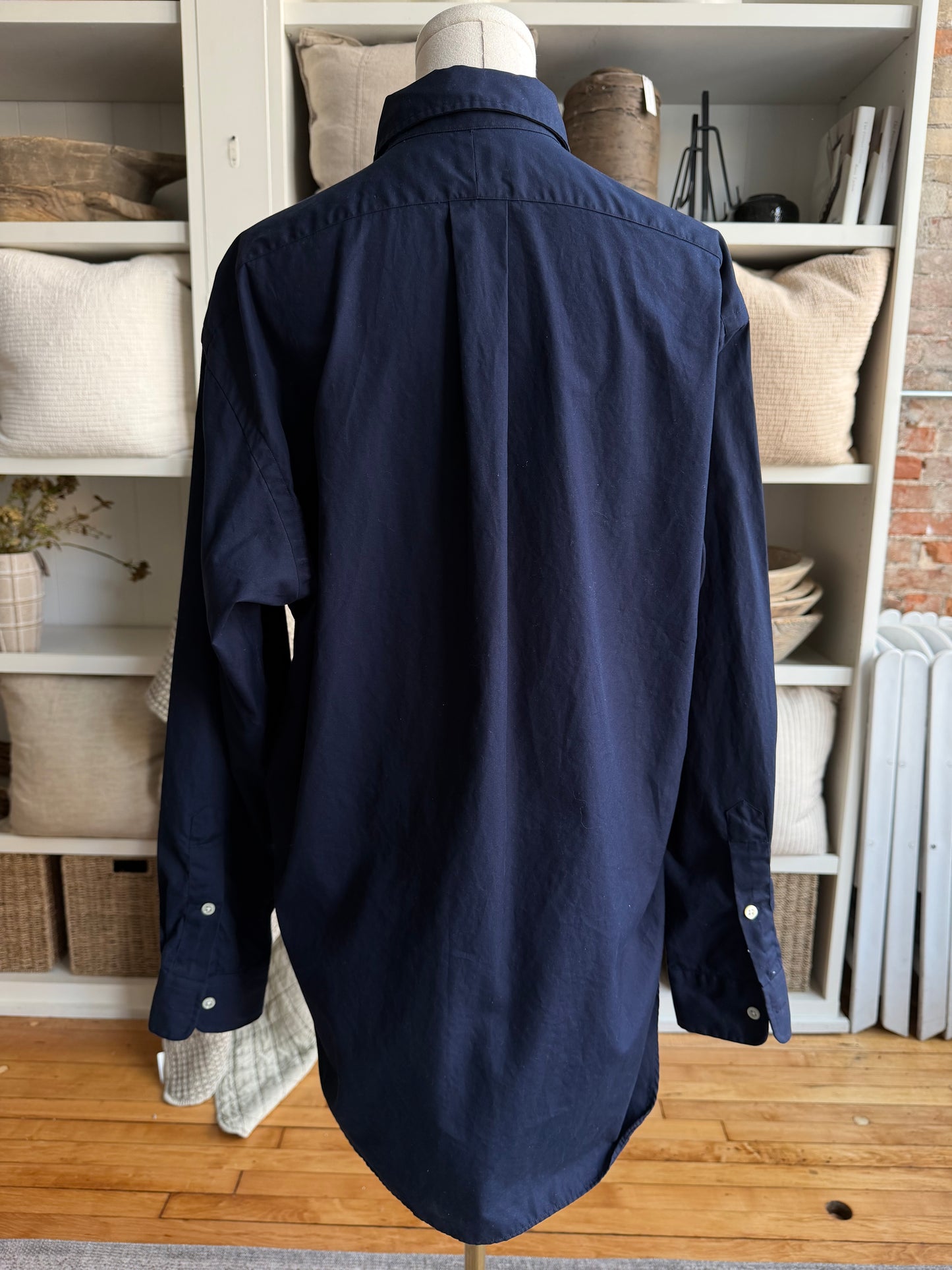90s Ralph Lauren navy button down