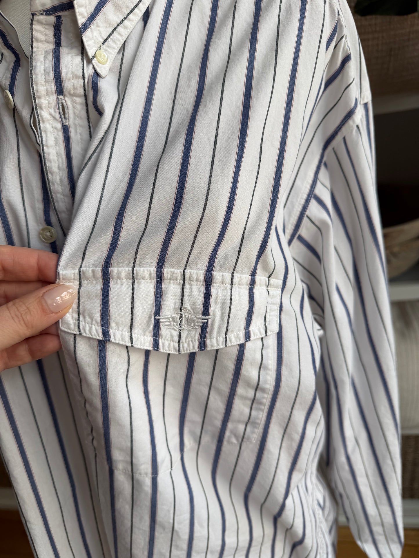 90s Dockers striped button down. Made in the USA