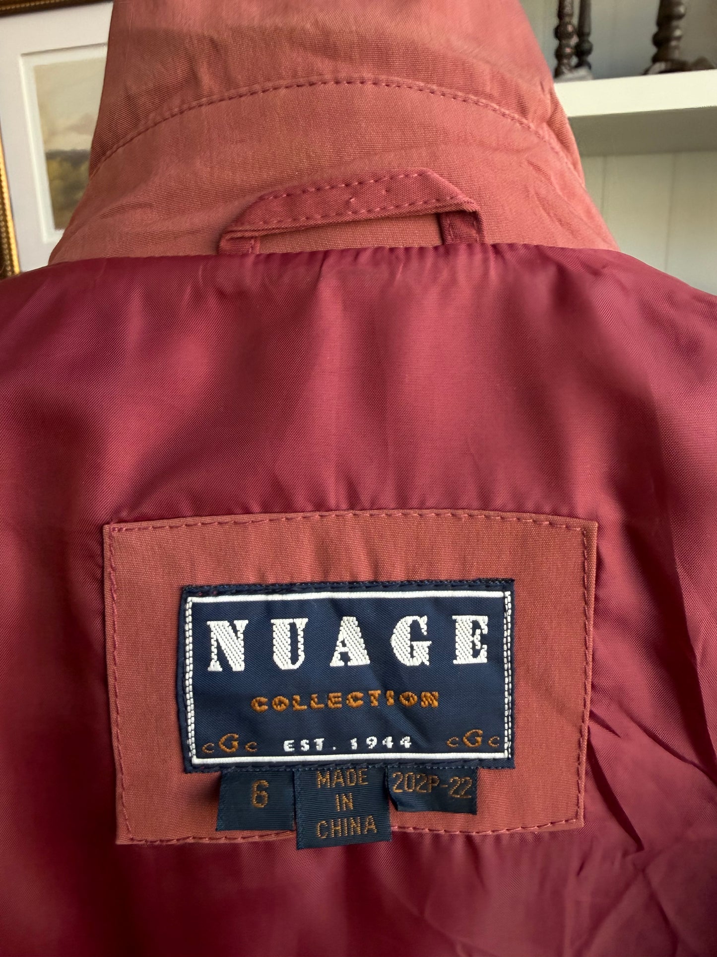 90s Nuage mauve trench #19