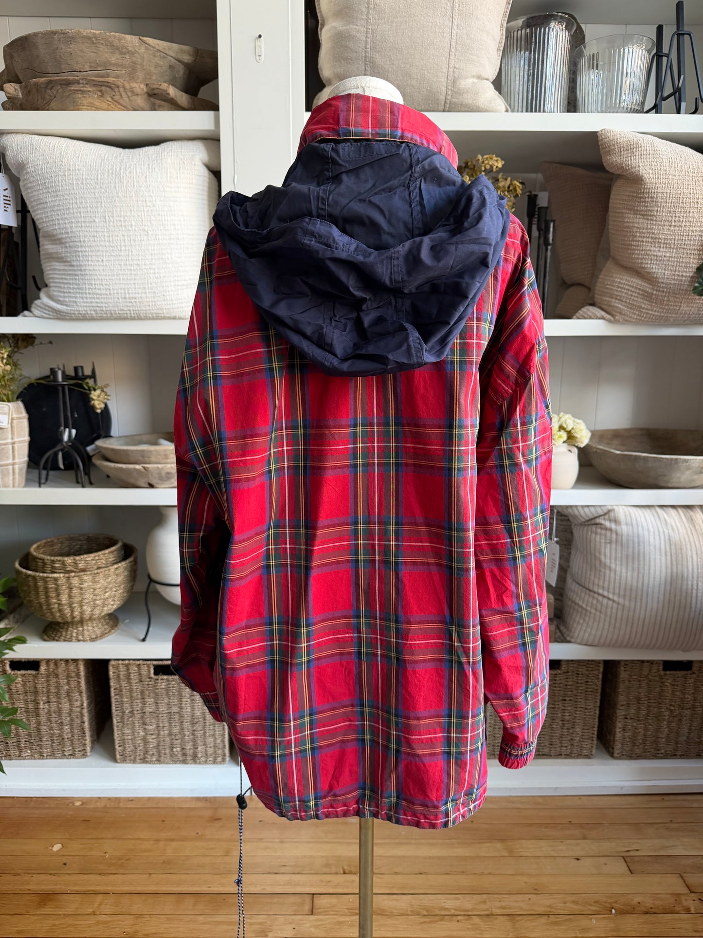 90s Chaps Ralph Lauren plaid wind breaker
