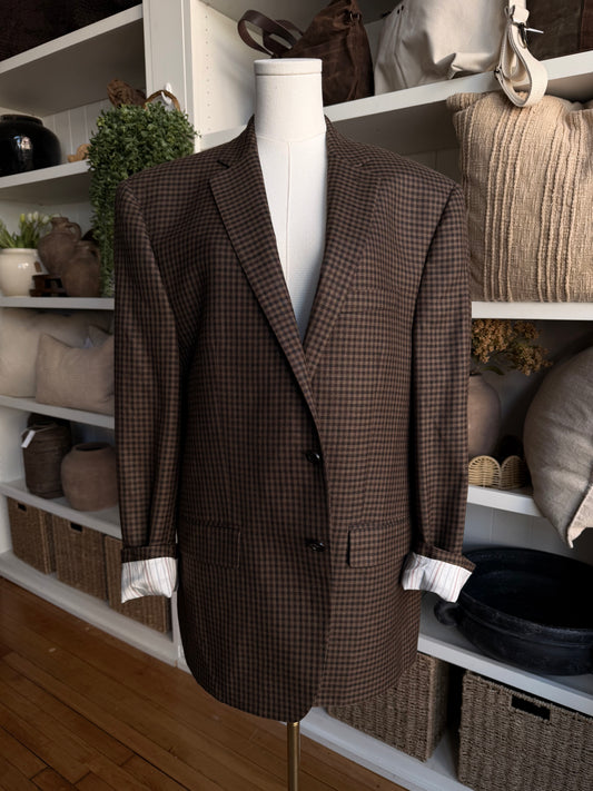 90s Ralph Lauren wool silk blazer. Made in Canada
