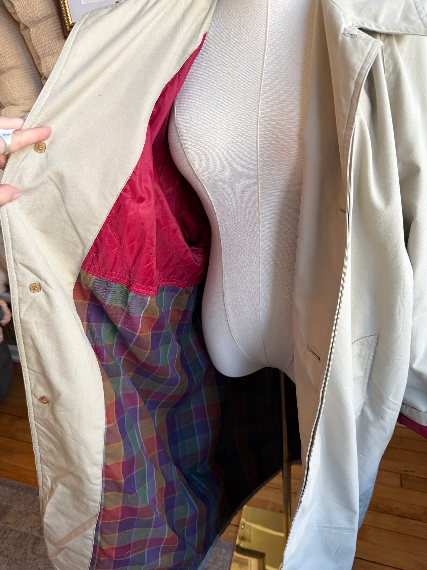 Vintage insulated trench #3