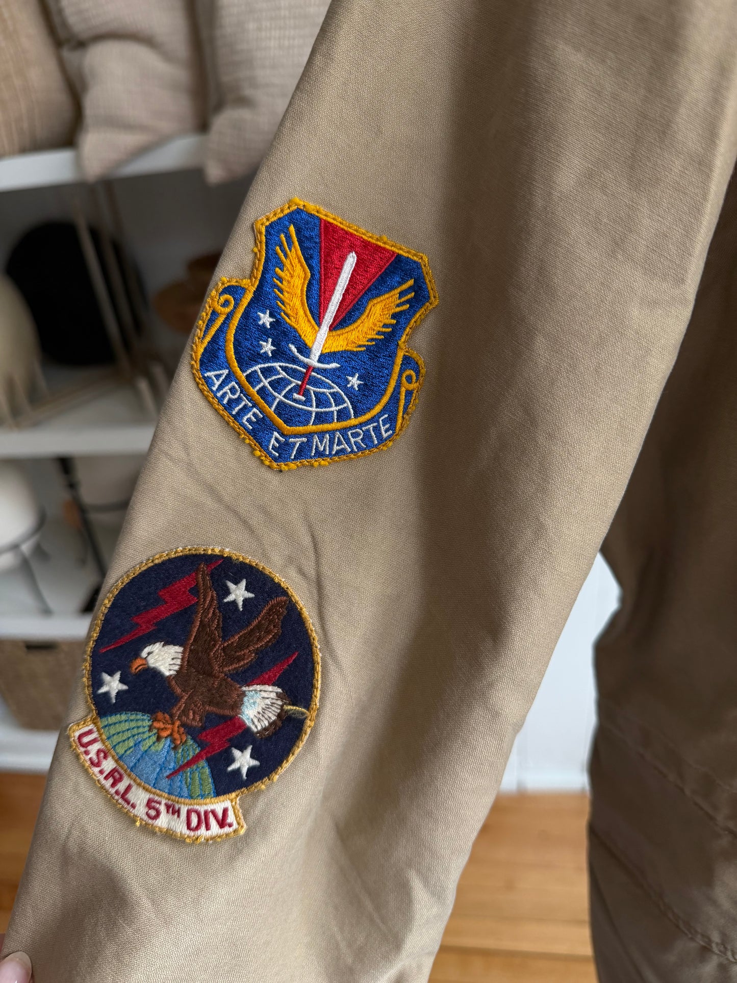 Polo Ralph Lauren military jacket with patches. Fits XXS-S