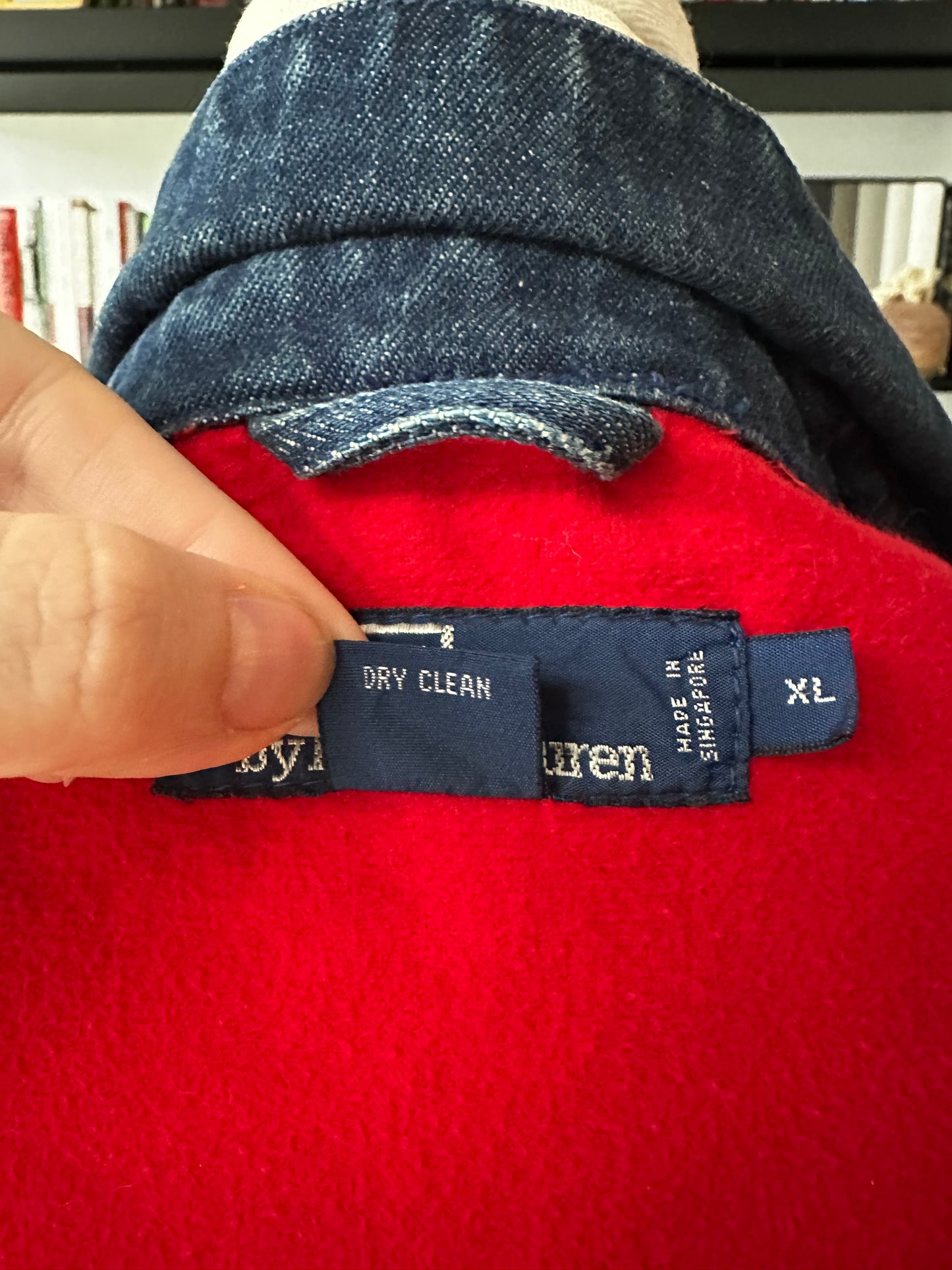 90s Polo Ralph Lauren lined denim bomber