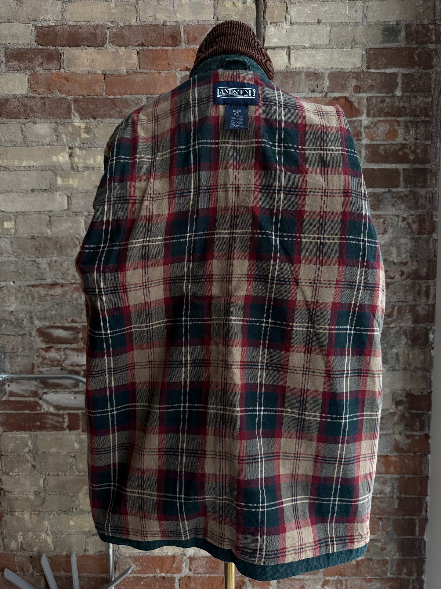 90s LLBean green barn coat