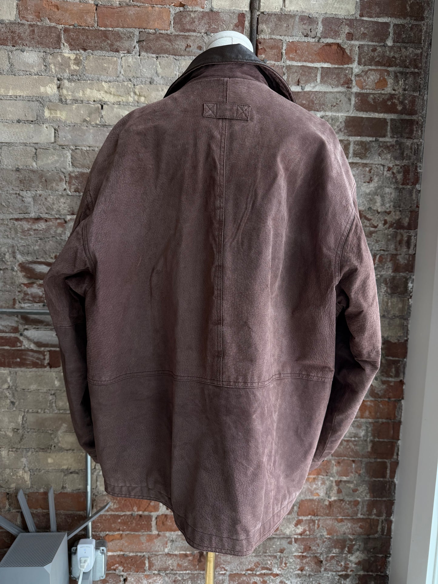 90s Greatland leather barn coat