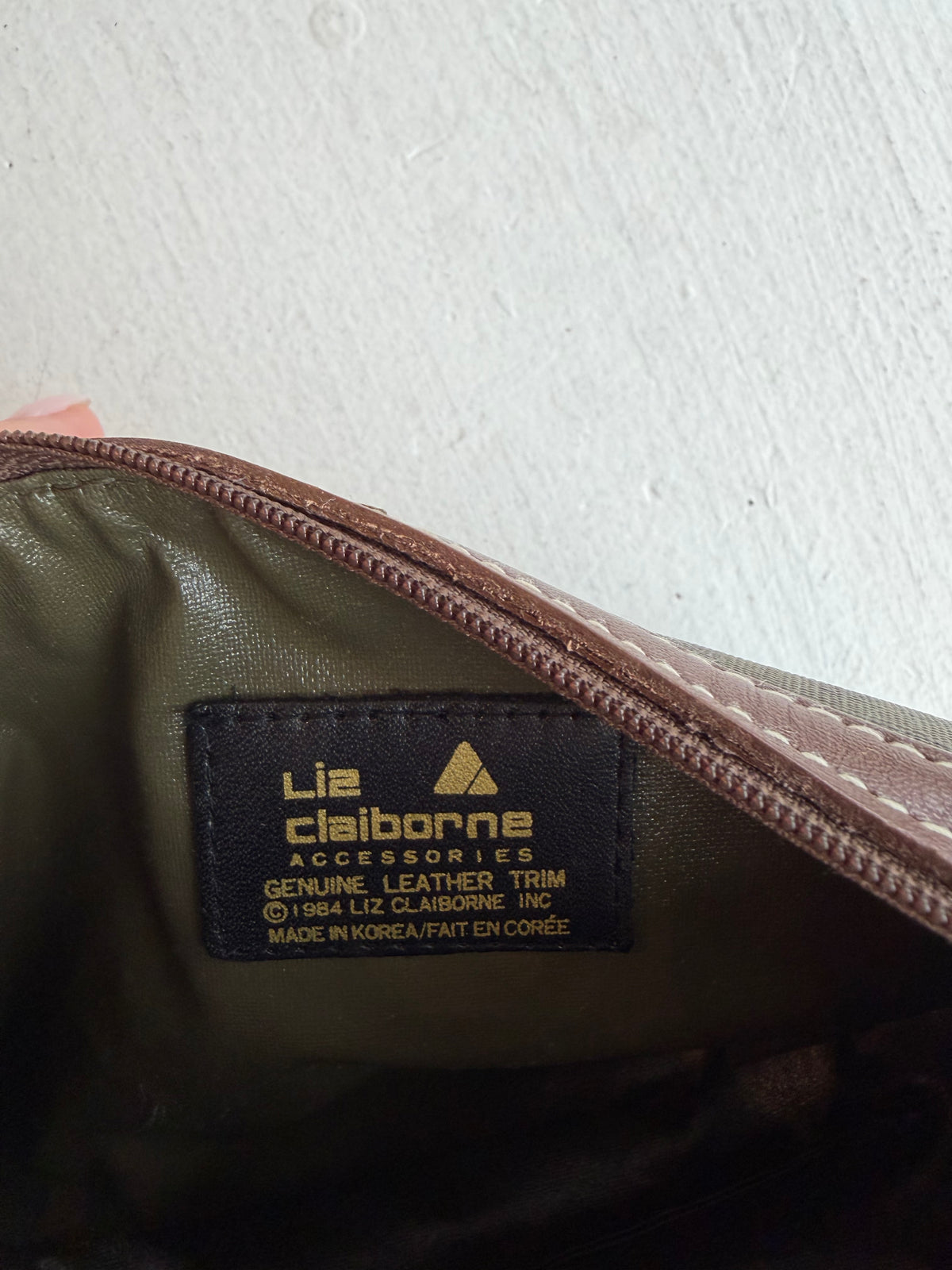 80s Liz Claiborne green crossbody