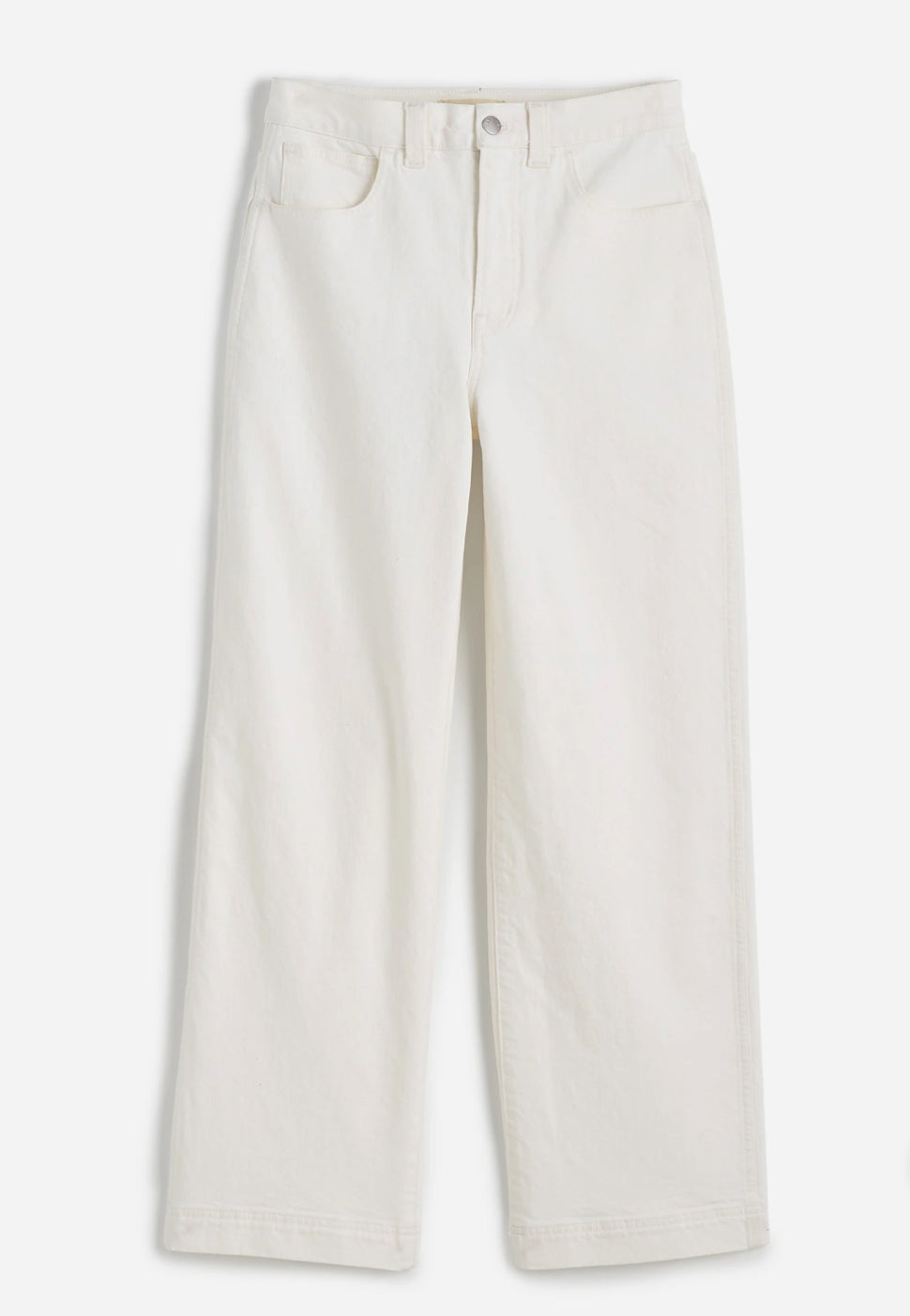Madewell perfect vintage wide leg crop jeans in tile white NWT