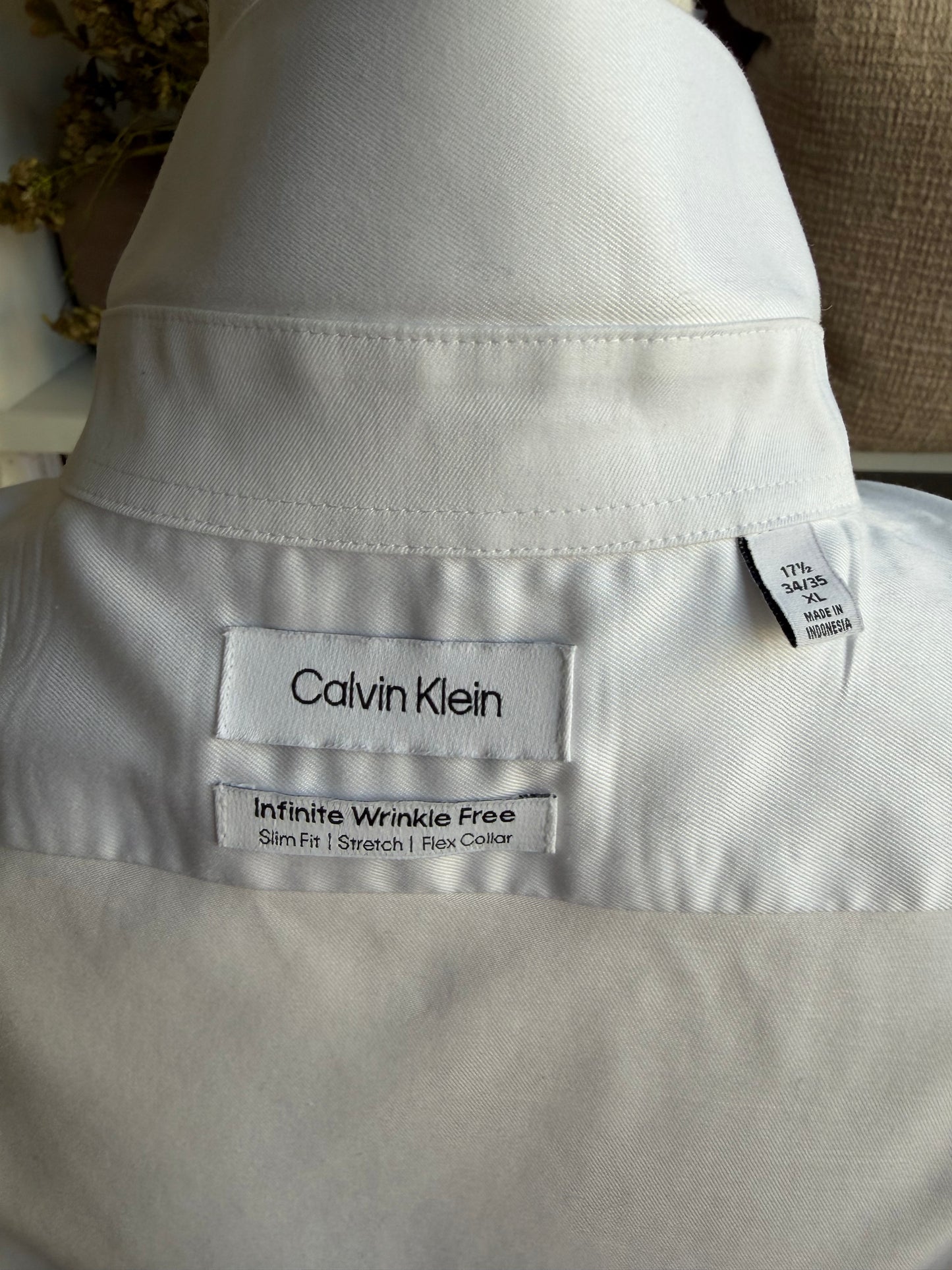 00s Calvin Klein white poplin button down