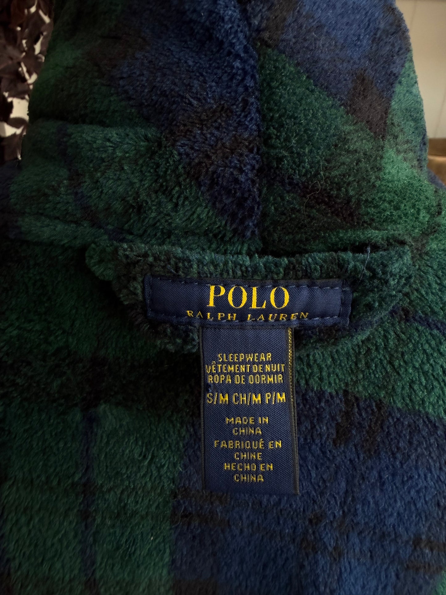 Polo Ralph Lauren plush robe. Fits S-L