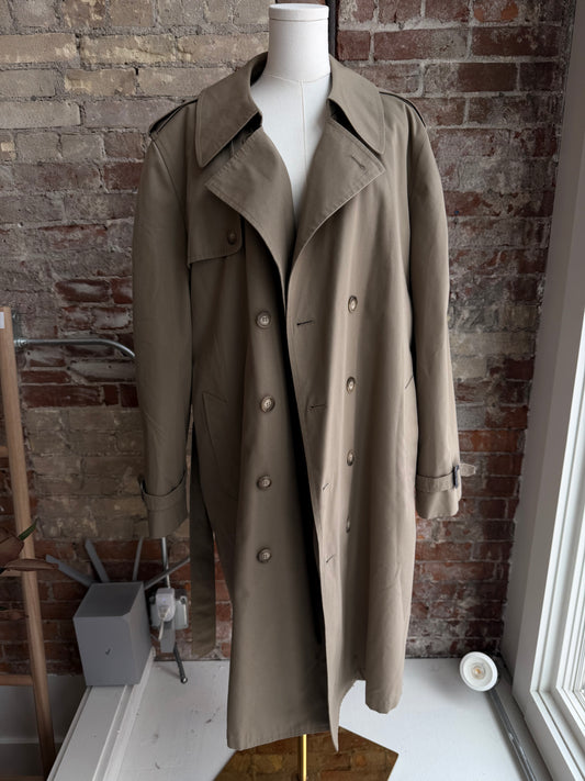 80s/90s Royal Castle short trench with zip out faux fur lining