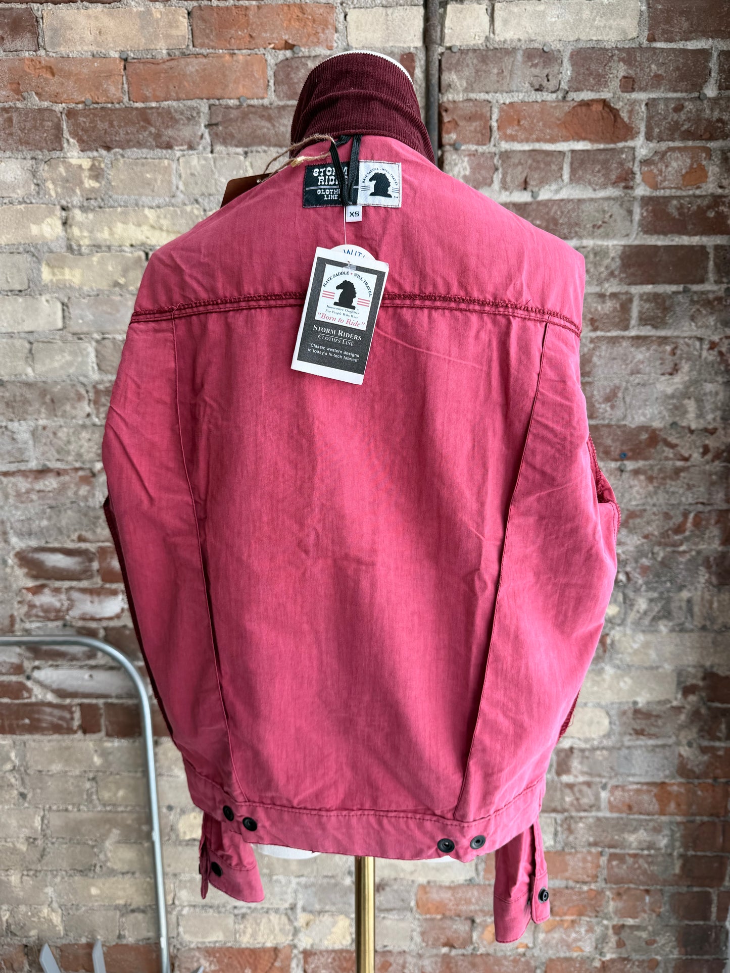 Storm Rider faded red jacket. NWT. Made in USA