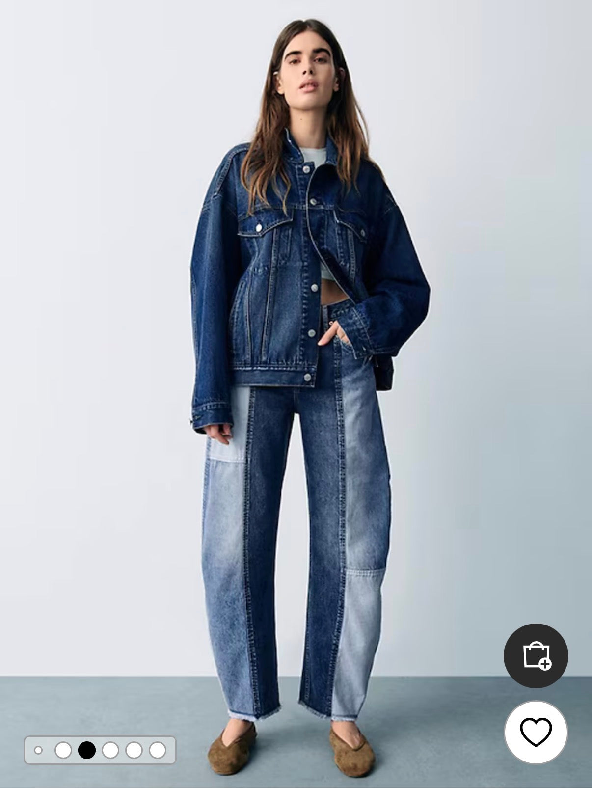 Gap Barrel highrise patchwork jeans. Size 30 (10R)
