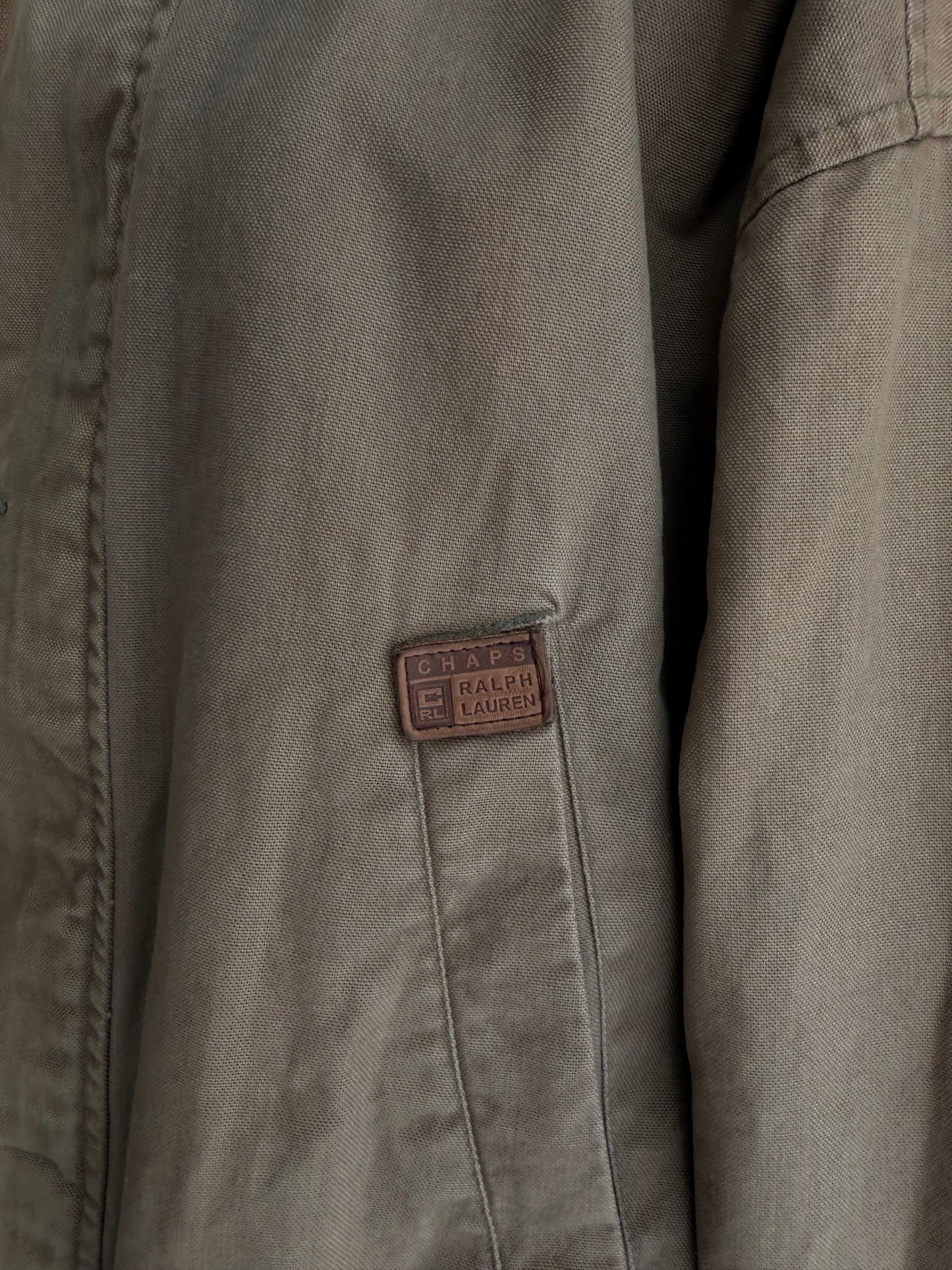 90s Chaps Ralph Lauren dark khaki barn coat