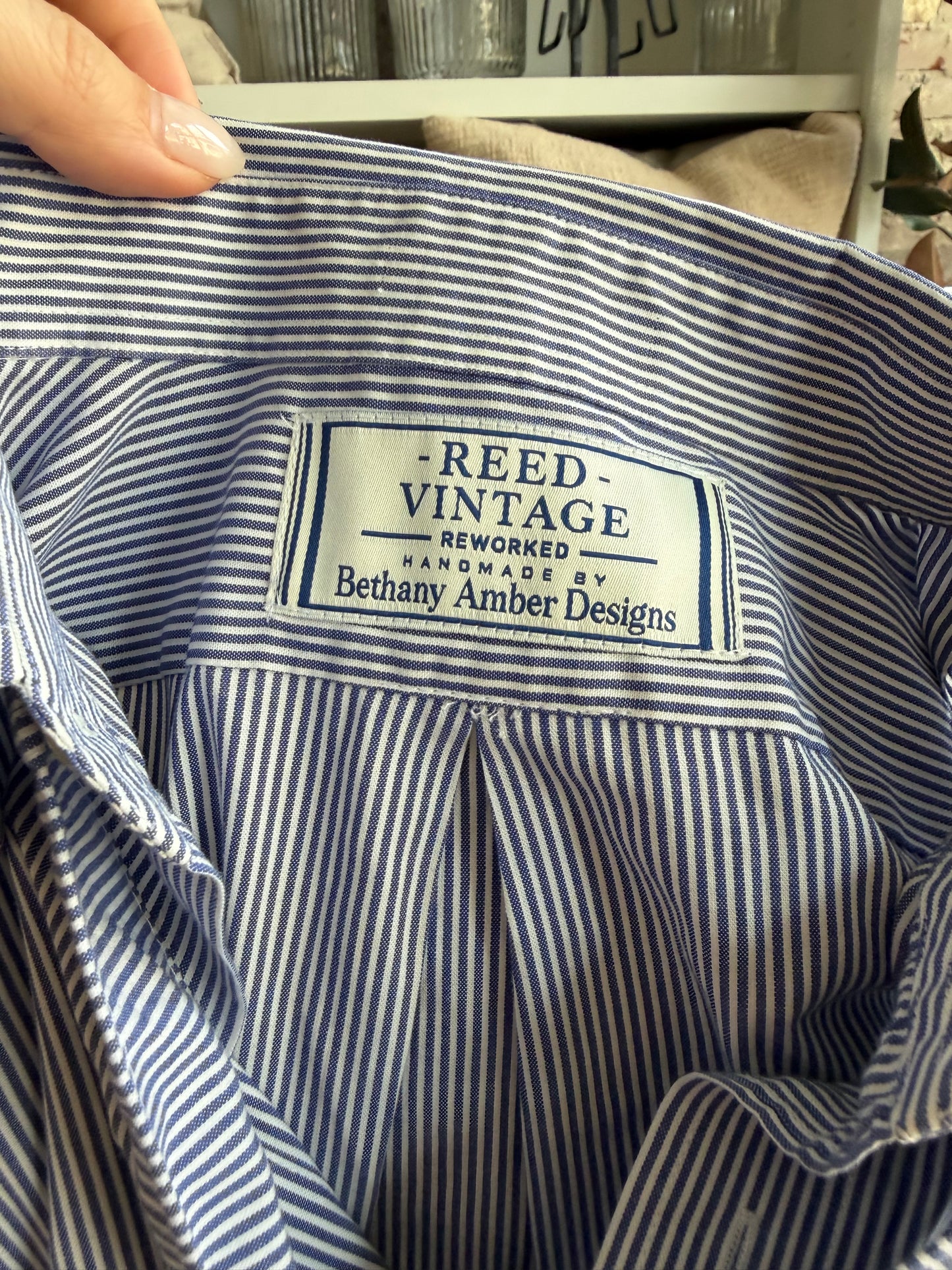 Reworked Striped Button Down
