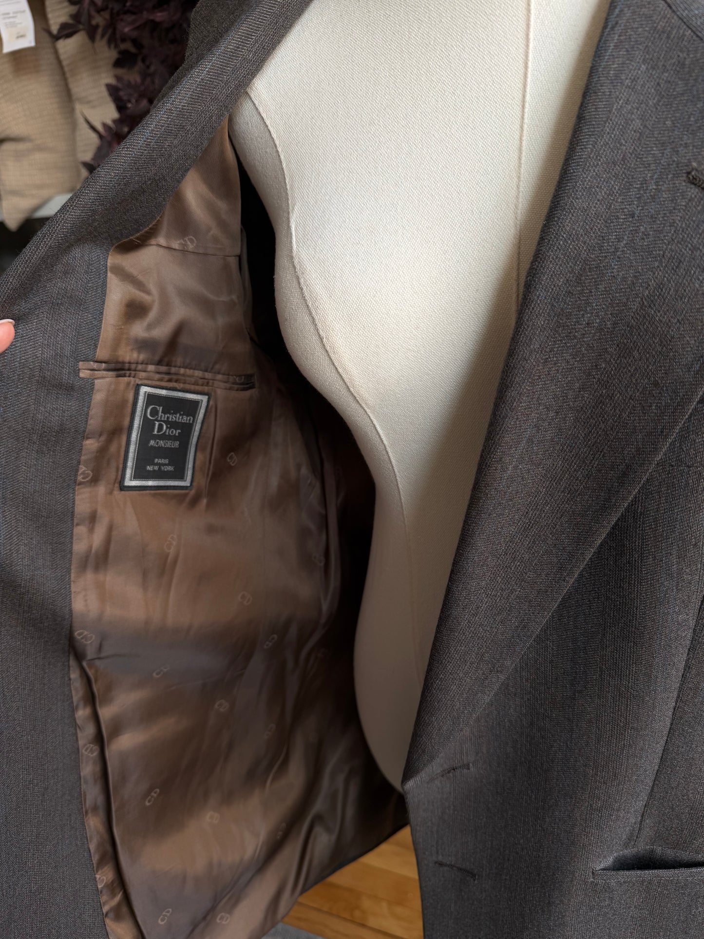 80s Christian Dior wool blazer. Made in the USA. Fits S-M