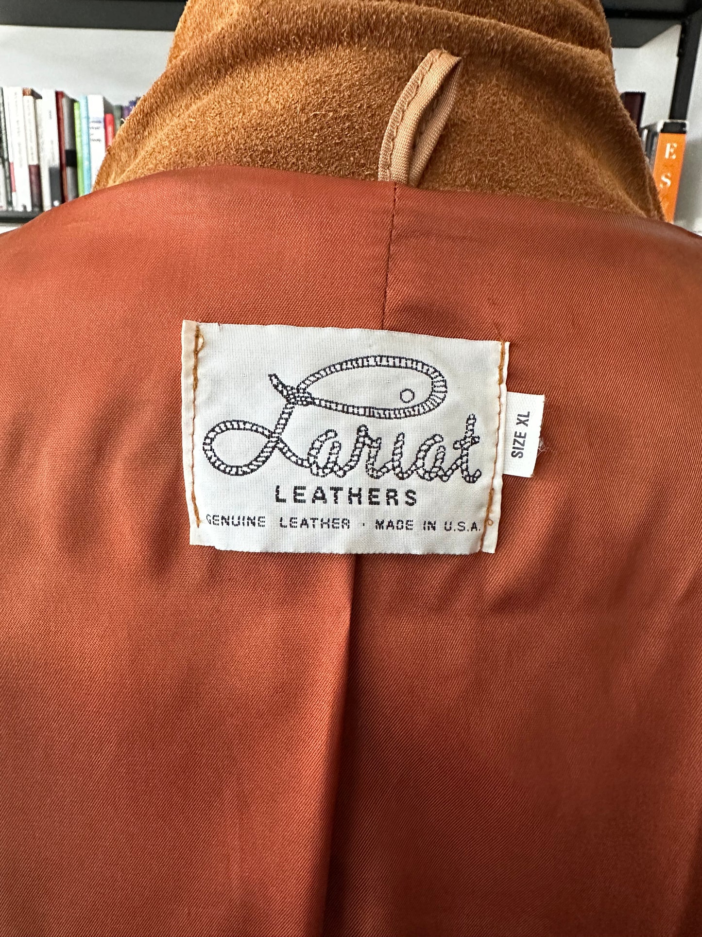60s/70s Lariat suede fringe jacket. Made in the USA