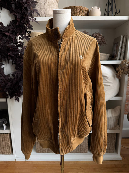 Polo Ralph Lauren corduroy bomber. New with tags. Fits XS-M