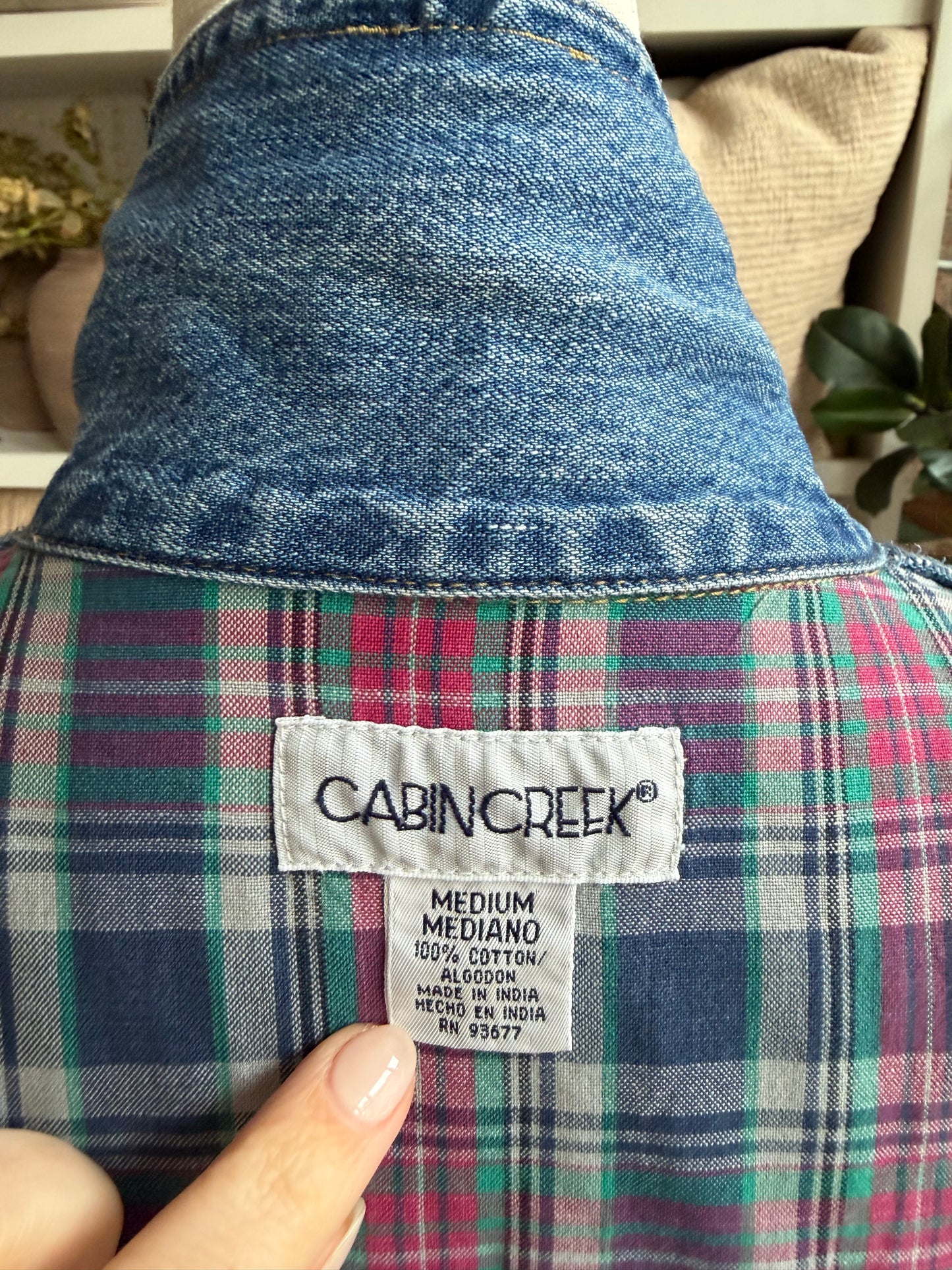 90s Cabin Creek light weight denim chore coat