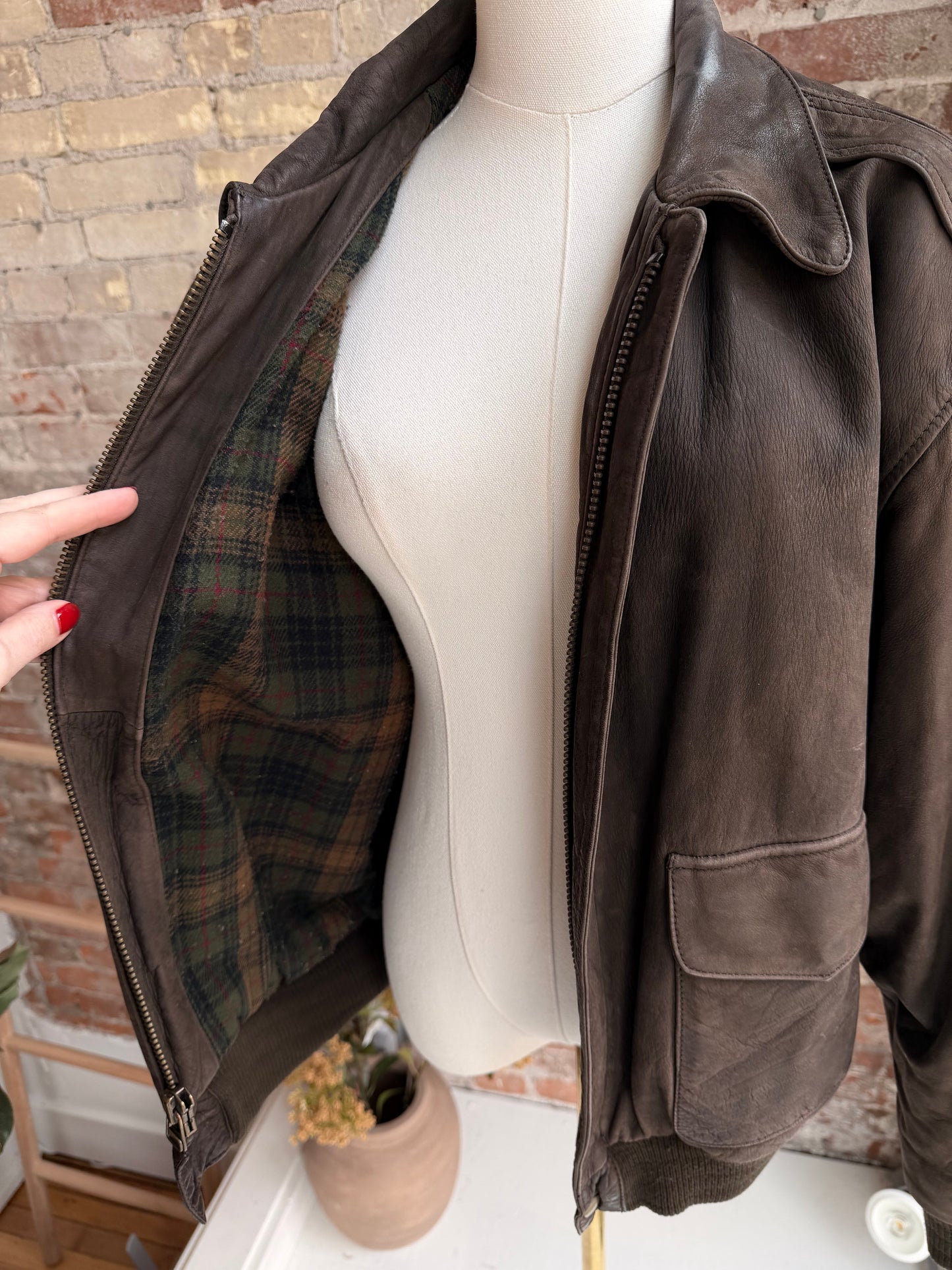 90s Tobruck leather bomber