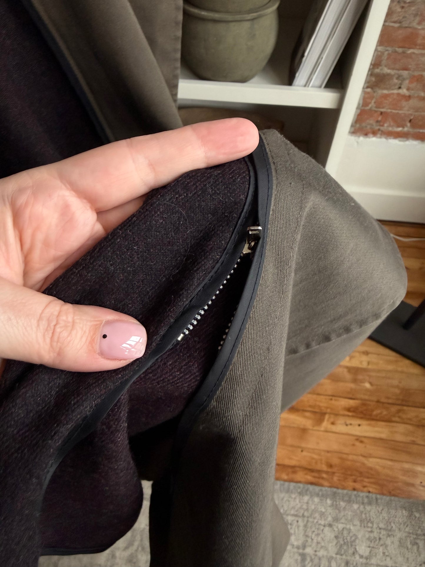 80s/90s Christian Dior green trench with zip out wool lining.