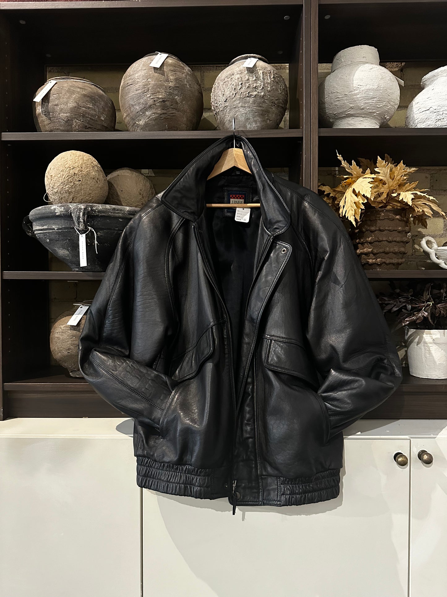 Vintage J Park leather bomber