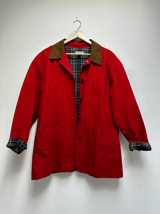 David Brooks flannel lined chore coat