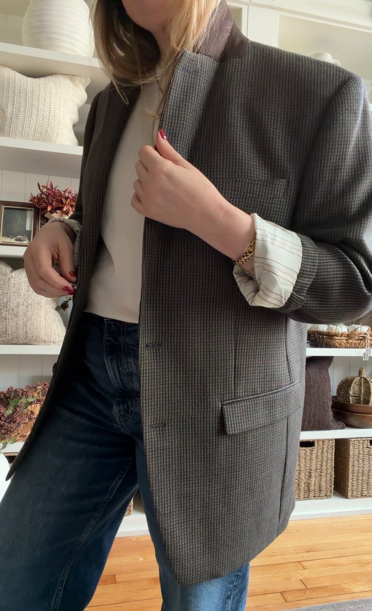 90s Lauren Ralph Lauren wool blazer. Fits M-L
