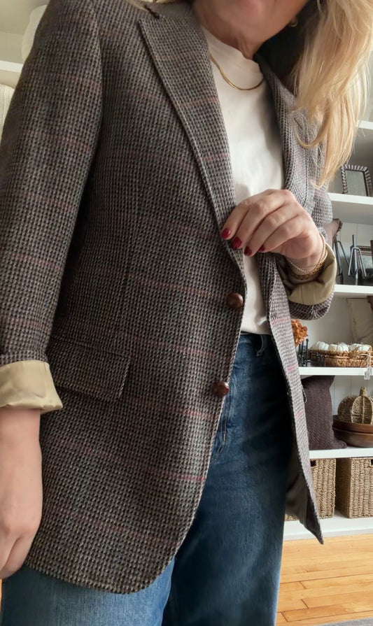 80s Chaps Ralph Lauren tweed blazer. Fits XS-M