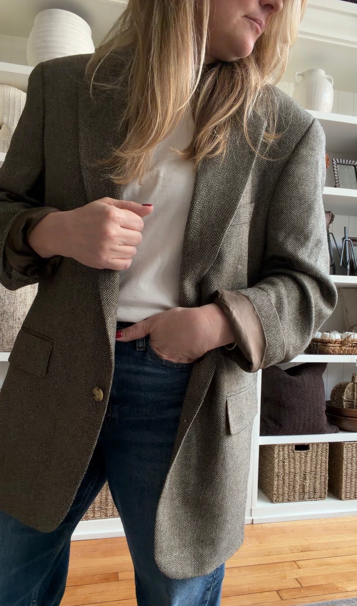 90s Chaps Ralph Lauren wool blazer. Fits M-XL