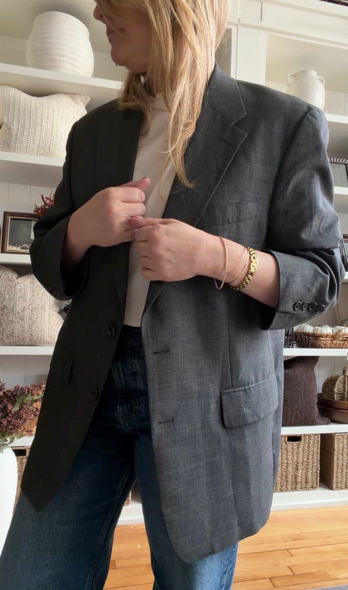 90s Chaps Ralph Lauren wool blazer. Fits M-XL