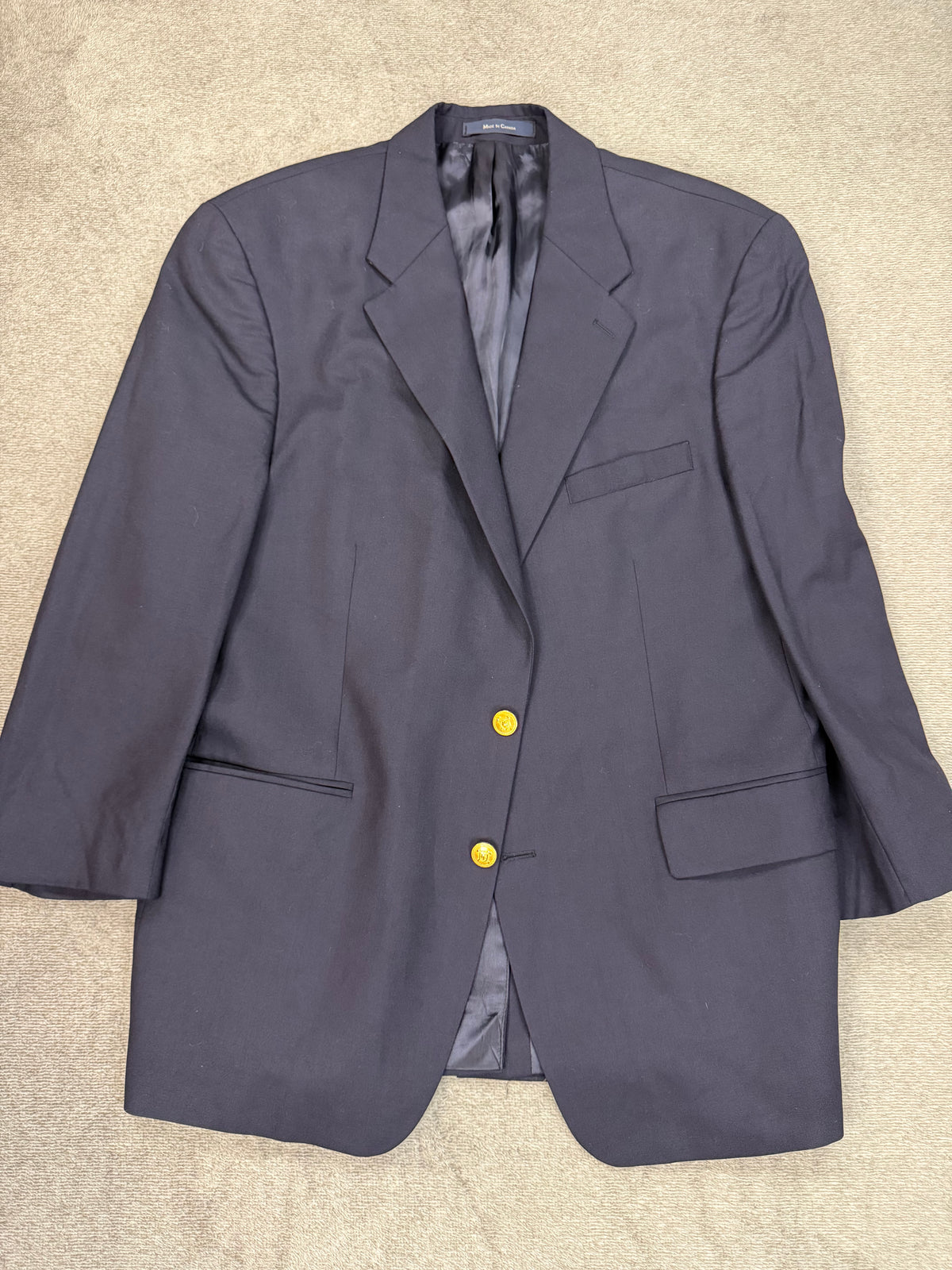80s Chaps Ralph Lauren navy wool blazer. Fits M-XL