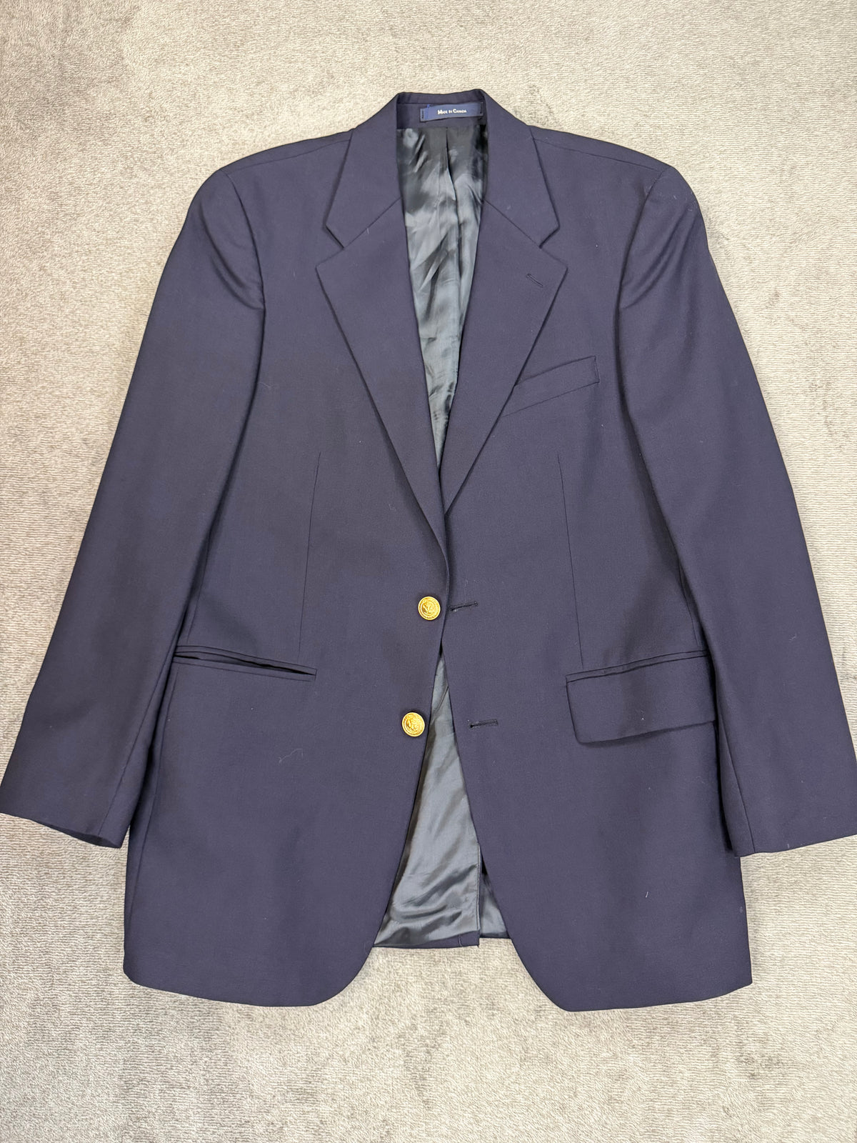 90s Chaps Ralph Lauren navy wool blazer. Fits M-L