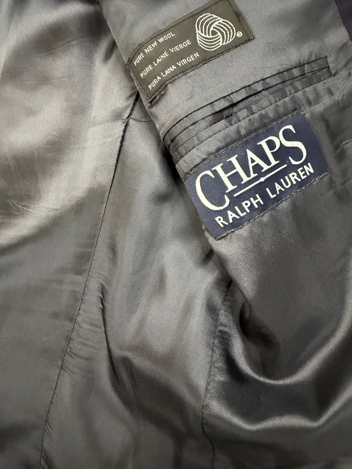 90s Chaps Ralph Lauren navy wool blazer. Fits M-L