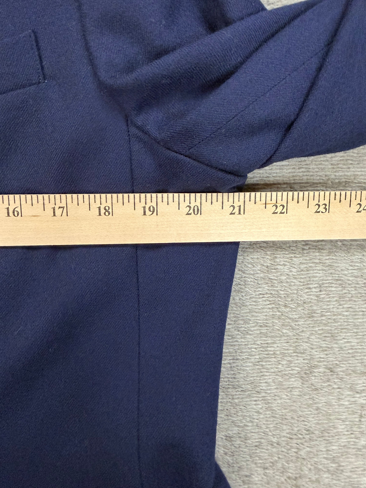 90s Lands End navy wool blazer. Made in the USA. Fits S-M