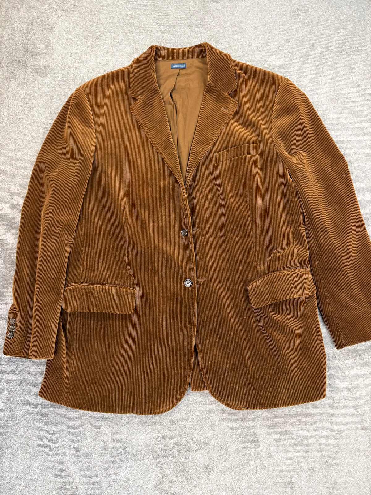 90s Polo Ralph Lauren brown corduroy blazer. Fits M-XL