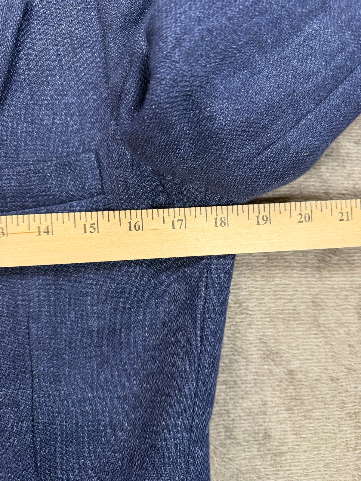 Polo Ralph Lauren blue linen blazer. Fits XXS-XS