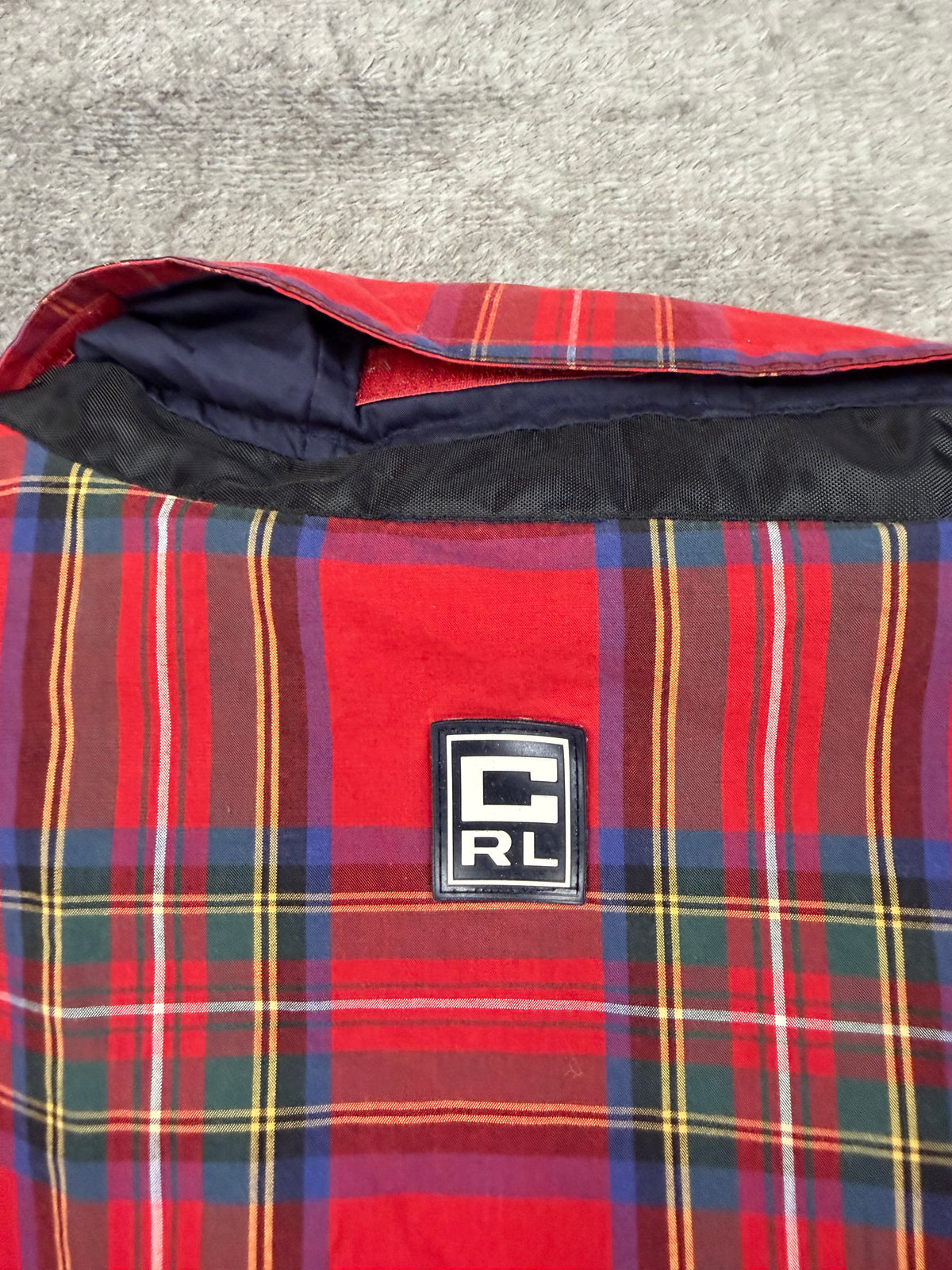 90s Chaps Ralph Lauren plaid anorak parka. Fits M-XL
