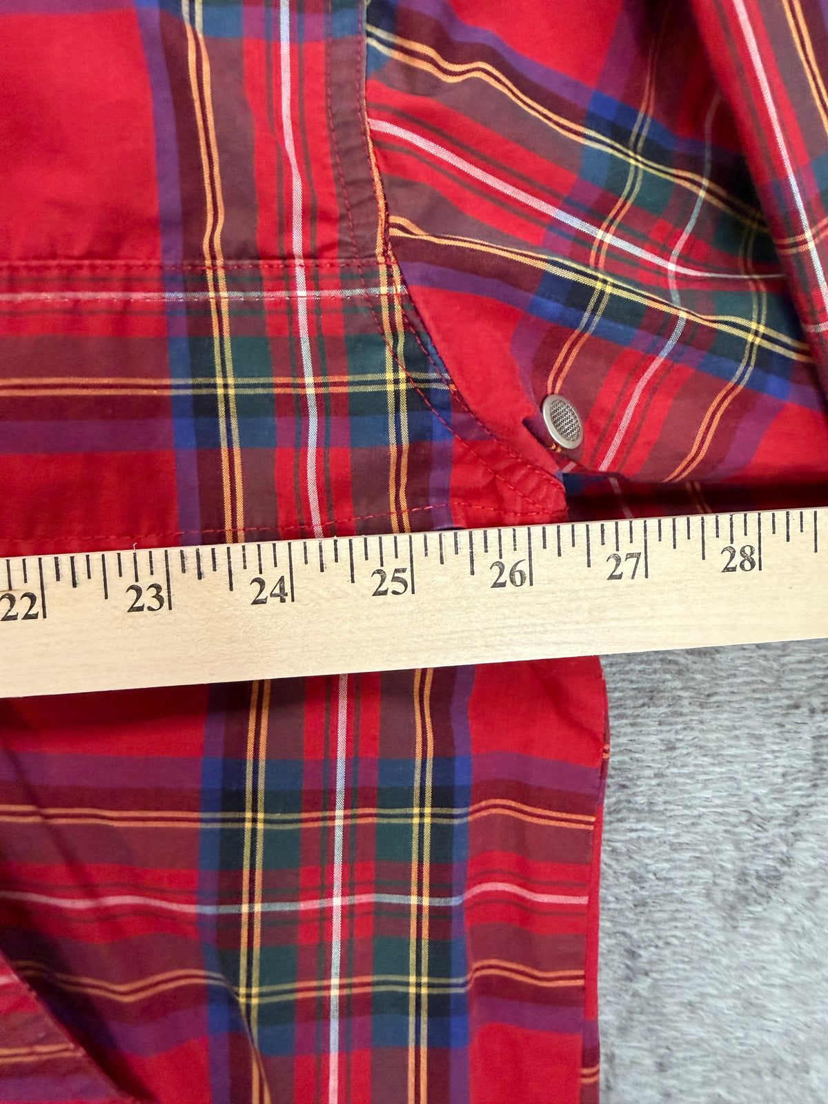 90s Chaps Ralph Lauren plaid anorak parka. Fits M-XL