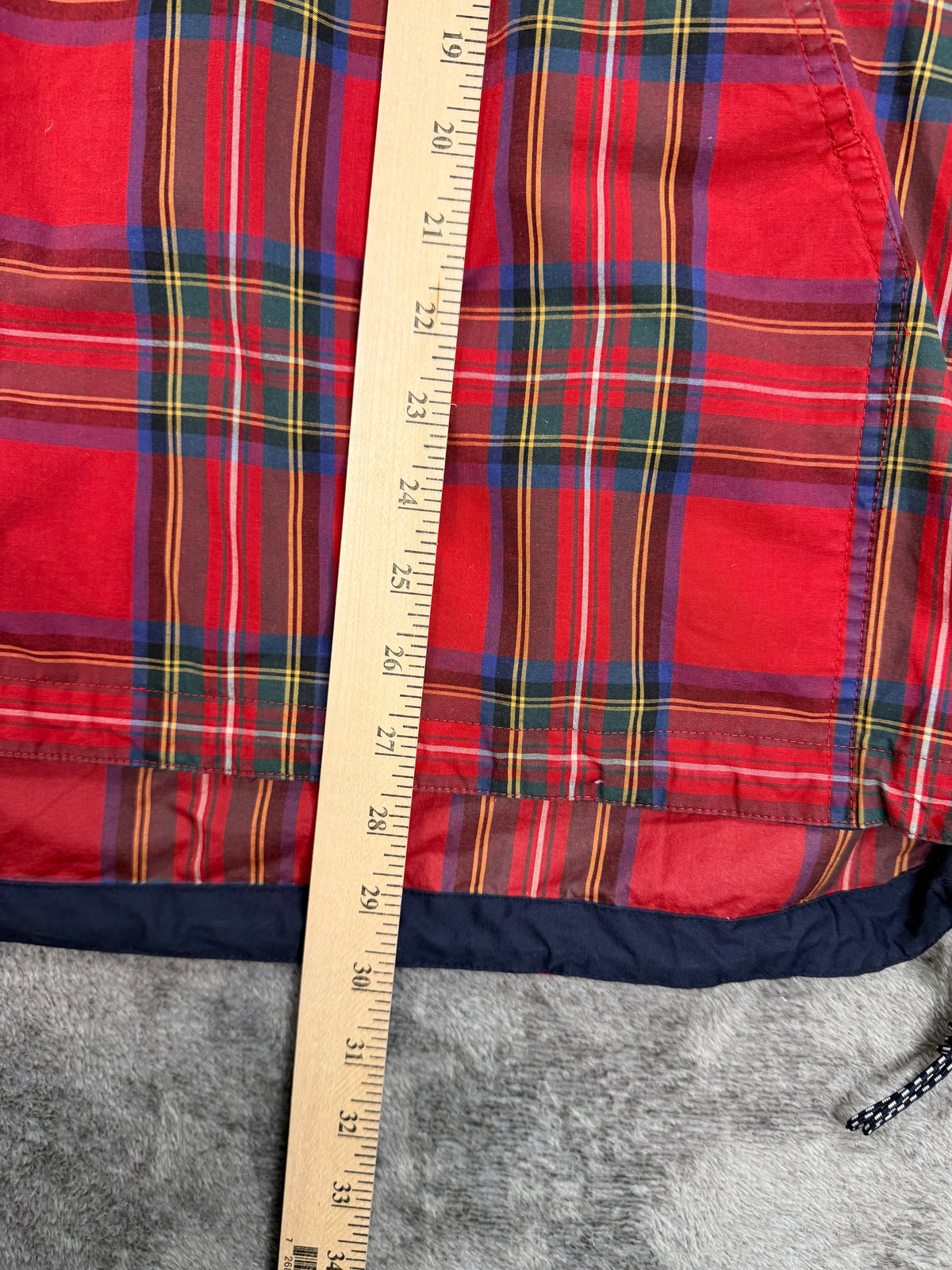 90s Chaps Ralph Lauren plaid anorak parka. Fits M-XL