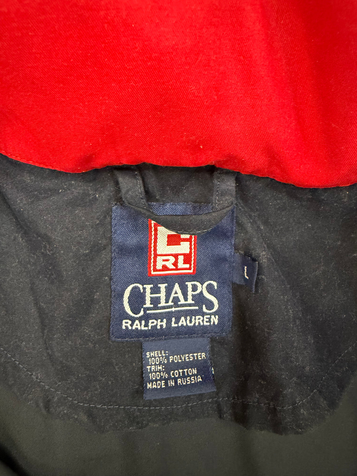 90s Chaps Ralph Lauren navy anorak parka. Fits S-L