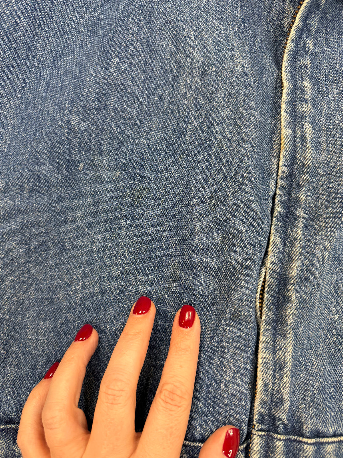 80s Polo Ralph Lauren denim bomber. Made in the USA. Fits S-L