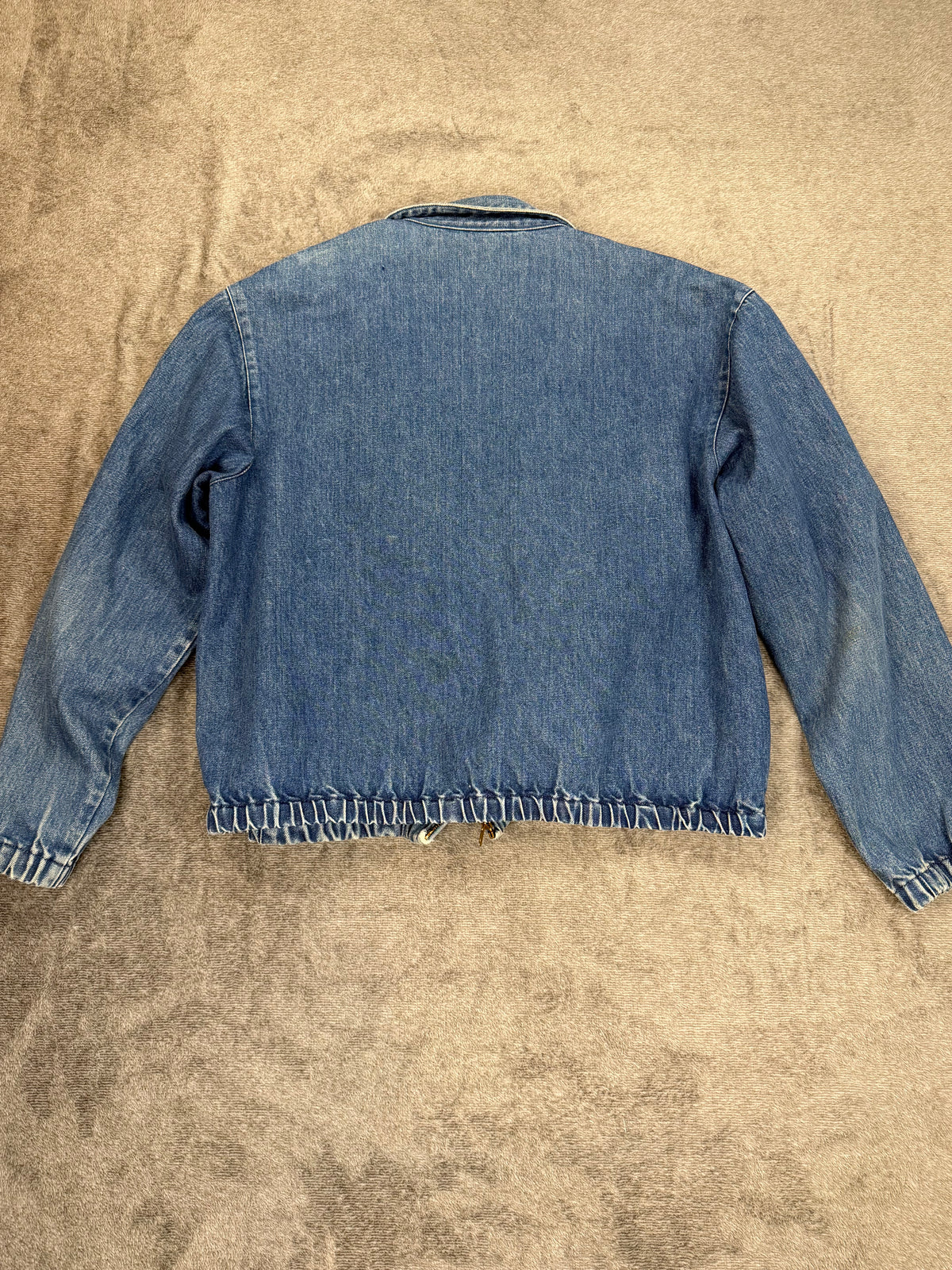 80s Polo Ralph Lauren denim bomber. Made in the USA. Fits S-L