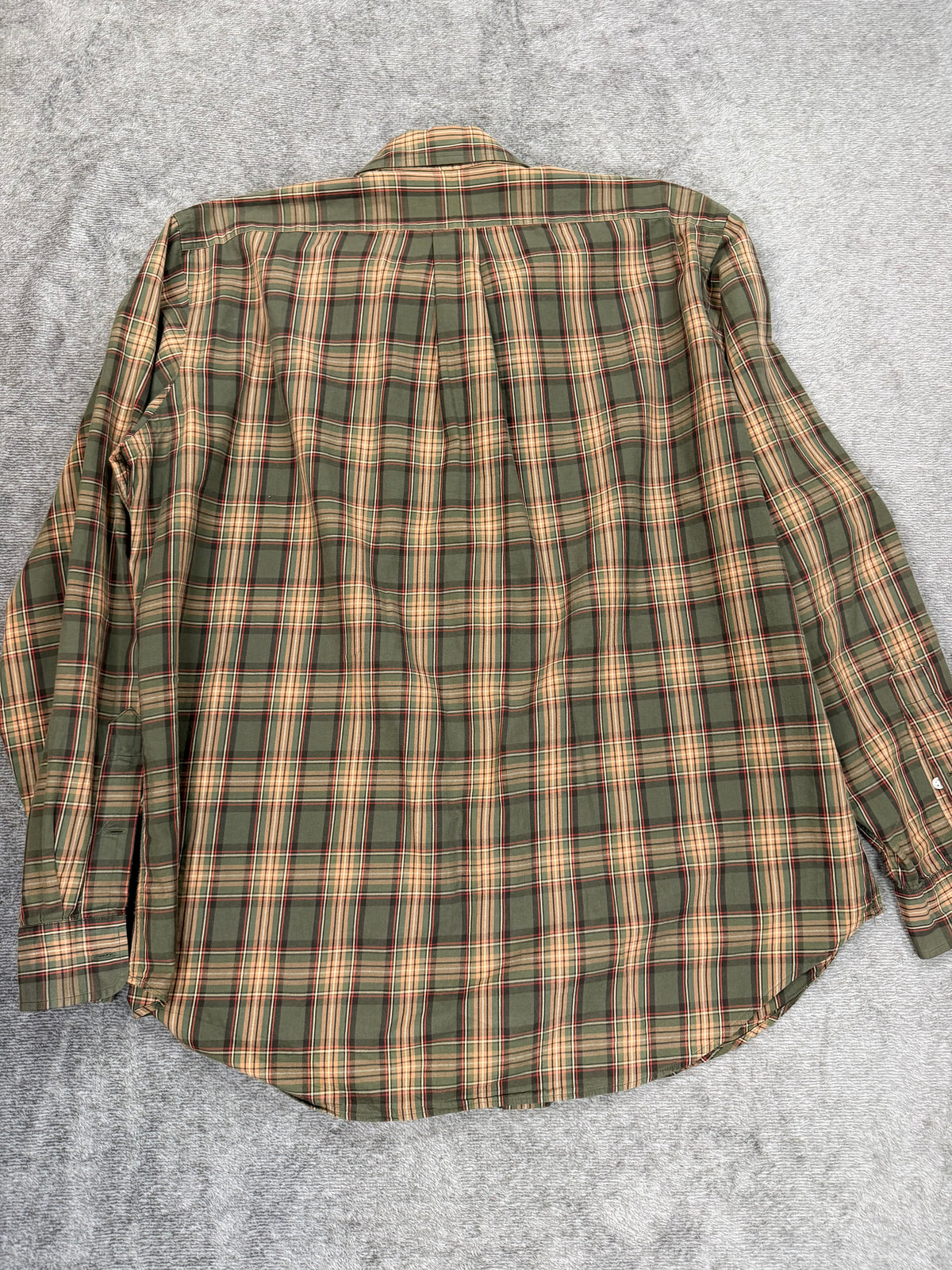 90s Ralph Lauren cotton plaid button down. Fits S-L