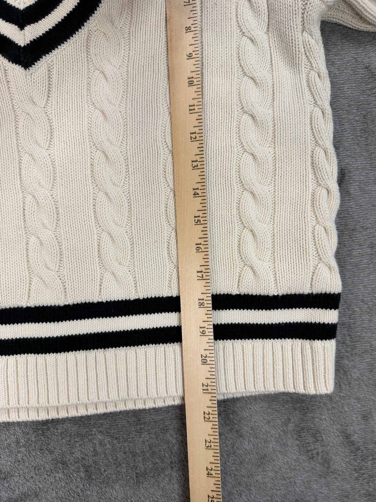 90s Polo Ralph Lauren cotton cricket sweater. Fits S-L