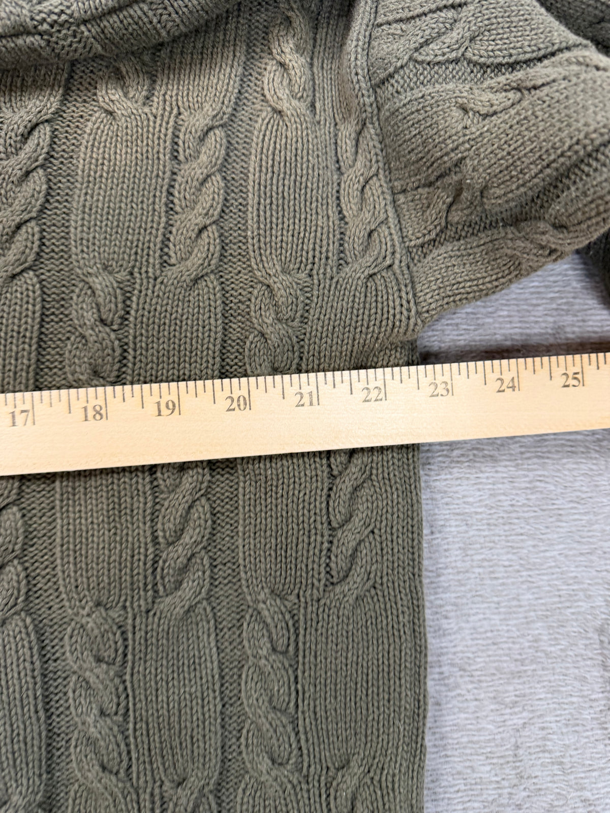 90s Chaps Ralph Lauren green cotton sweater. Fits S-L